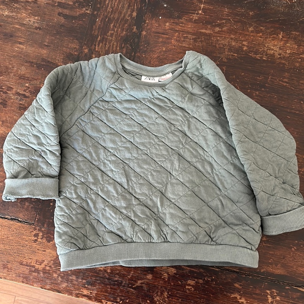 Zara 18-24 month quilted pullover. Fits up to 2t.